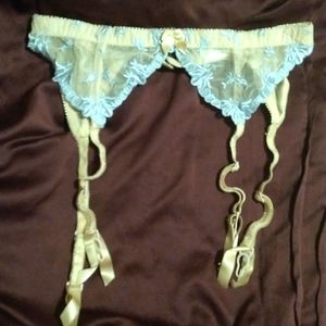 Vintage Victoria's Secret Embroidered Garter Belt